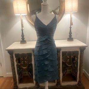 Shimmery Tiered Cocktail Dress by Adrianna Papell size 10